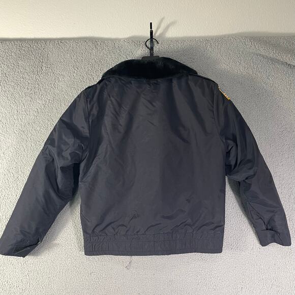 Vintage Horace Small Navy Uniform Jacket Men’s 42R USA Made Lined Workwear Coat - Picture 5 of 14